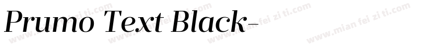 Prumo Text Black字体转换